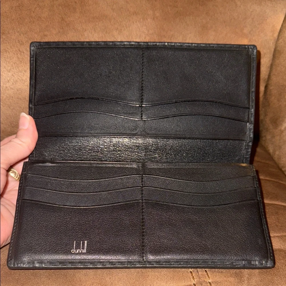 Alfred Dunhill Men’s Châssis Leather Long Wallet Good Condition